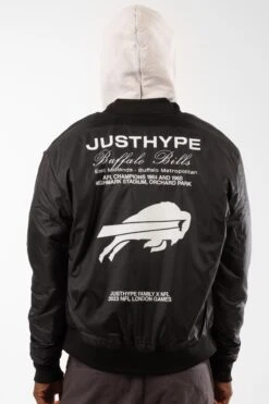 NFL X HYPE ADULTS BLACK BUFFALO BILLS JACKET -Hype 9zom7ZZASCsJCnMVsHfKN
