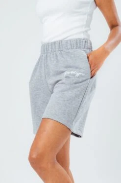 Hype. Grey Reverse Loop Back Shorts