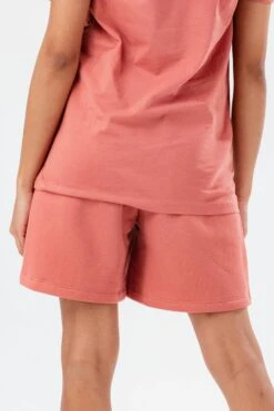 Hype. Pink Rosette Label Shorts -Hype A97475s3