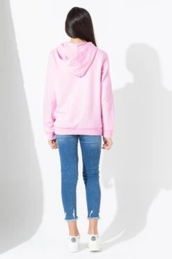 HYPE PINK WHITE SCRIPT GIRLS PULLOVER HOODIE -Hype BAS18407K 2 1ad2cfb2 38e1 4072 b08f 836757c6fbed