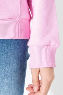 HYPE PINK WHITE SCRIPT GIRLS PULLOVER HOODIE -Hype BAS18407K 4
