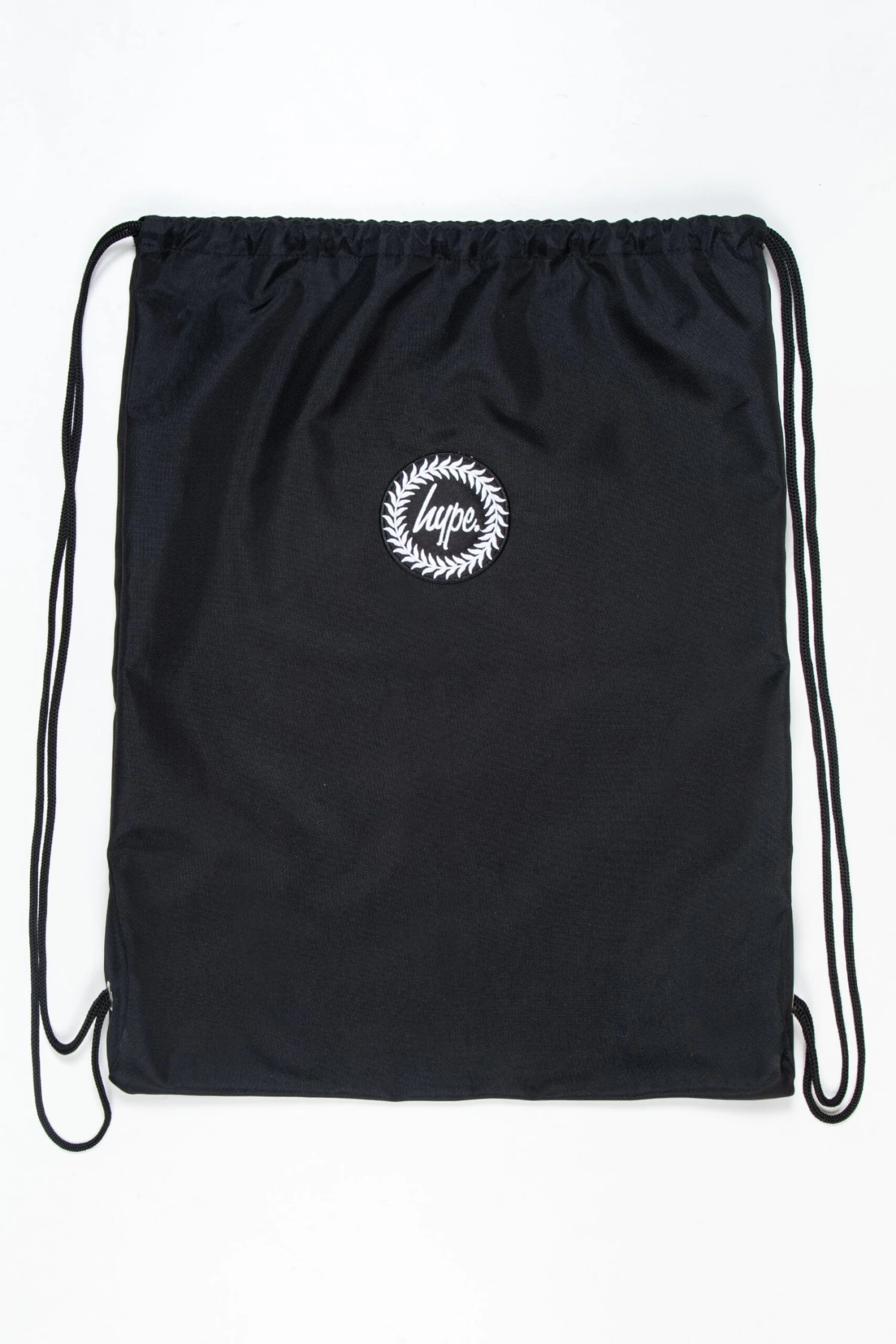 HYPE BLACK CREST DRAWSTRING BAG 3 HYPE BLACK CREST DRAWSTRING BAG