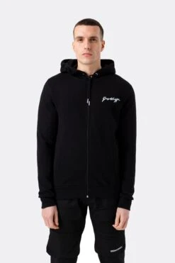 HYPE BLACK SCRIBBLE ZIP MEN'S HOODIE