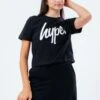 HYPE GIRLS BLACK SCRIPT CROP T-SHIRT 1 HYPE GIRLS BLACK SCRIPT CROP T-SHIRT -Hype CORE21 107 MAIN