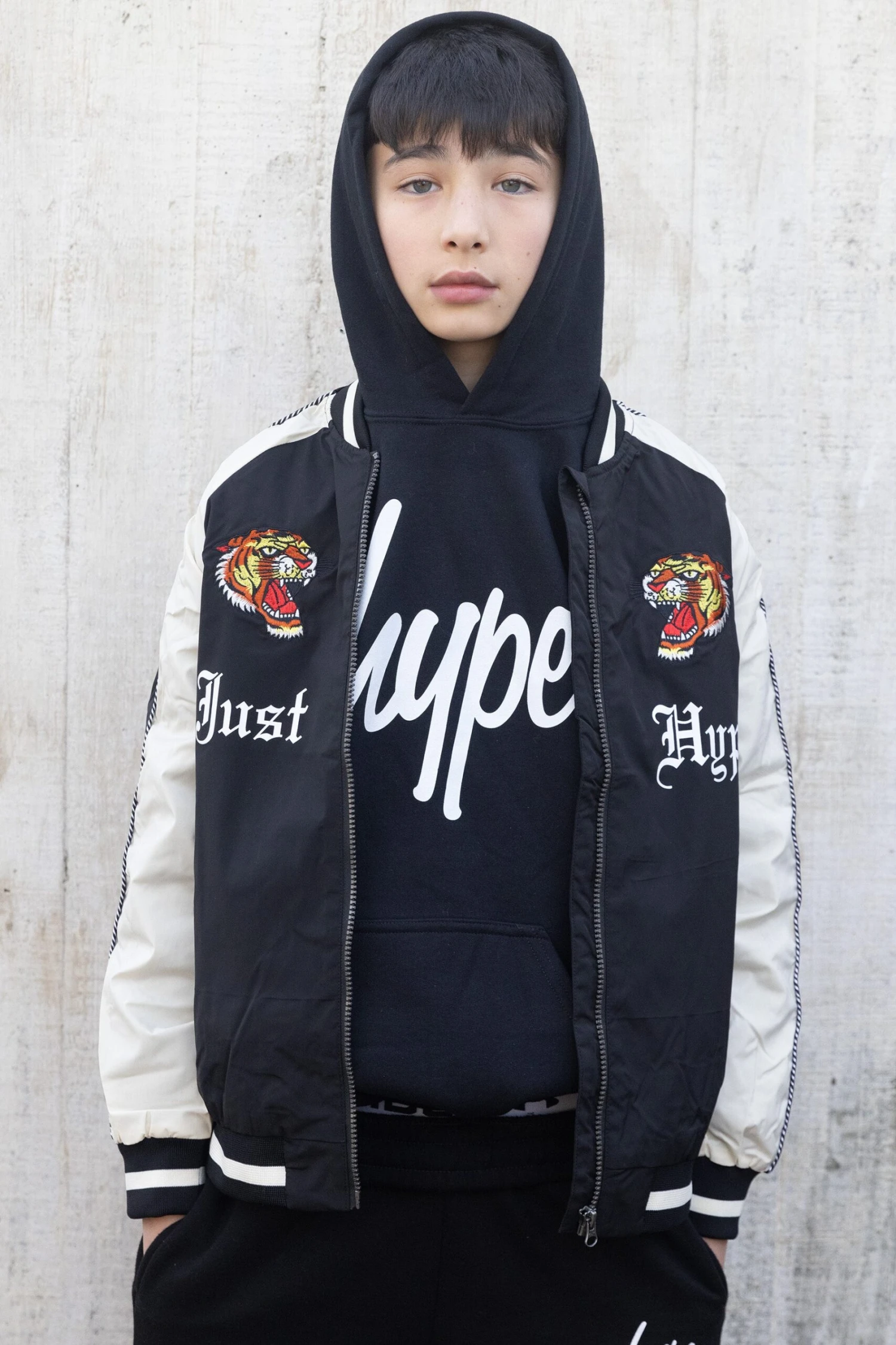 HYPE X ED HARDY BOYS BLACK TIGER SOUVENIR JACKET 3 HYPE X ED HARDY BOYS BLACK TIGER SOUVENIR JACKET