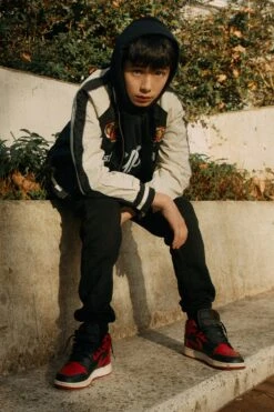 HYPE X ED HARDY BOYS BLACK TIGER SOUVENIR JACKET 21 HYPE X ED HARDY BOYS BLACK TIGER SOUVENIR JACKET -Hype CUEH 003 6