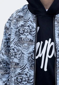HYPE X ED HARDY BOYS BLACK REVERSIBLE ALLOVER TIGER SOUVENIR JACKET 40 HYPE X ED HARDY BOYS BLACK REVERSIBLE ALLOVER TIGER SOUVENIR JACKET -Hype CUEH 004 6 e2cd12ce 3c96 42dc a86a 872a1c6b42ae