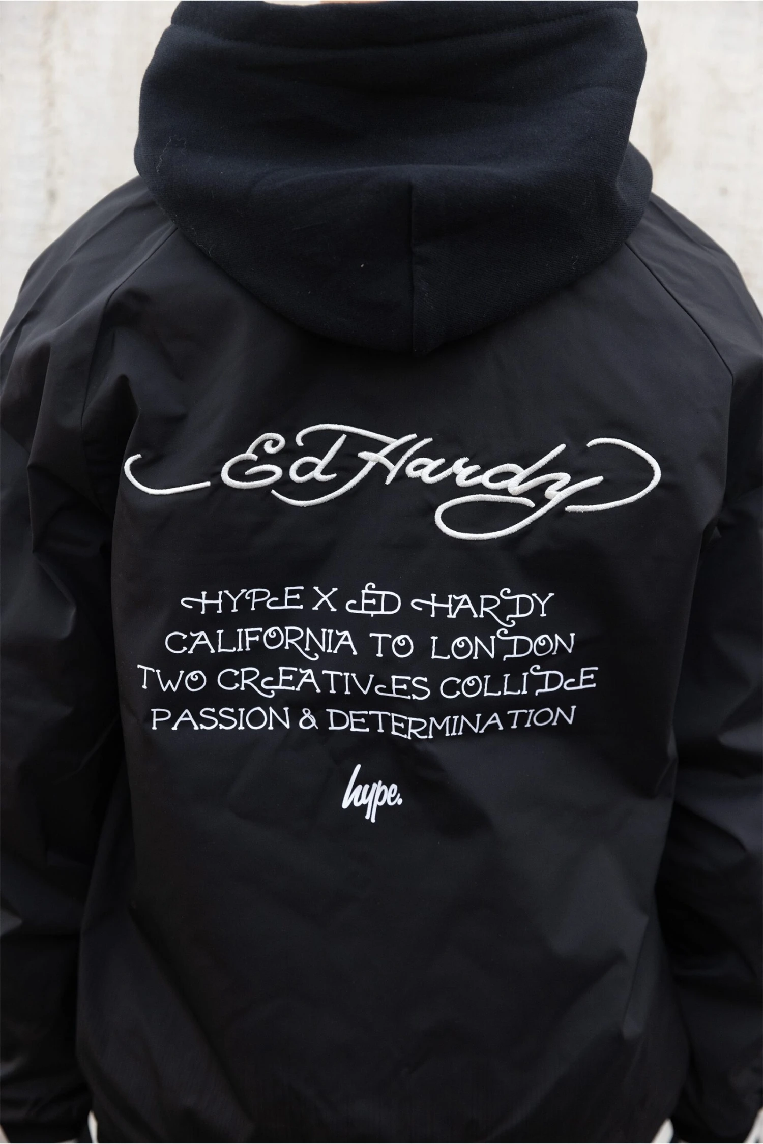 HYPE X ED HARDY BOYS BLACK REVERSIBLE ALLOVER TIGER SOUVENIR JACKET 12 HYPE X ED HARDY BOYS BLACK REVERSIBLE ALLOVER TIGER SOUVENIR JACKET - Image 10