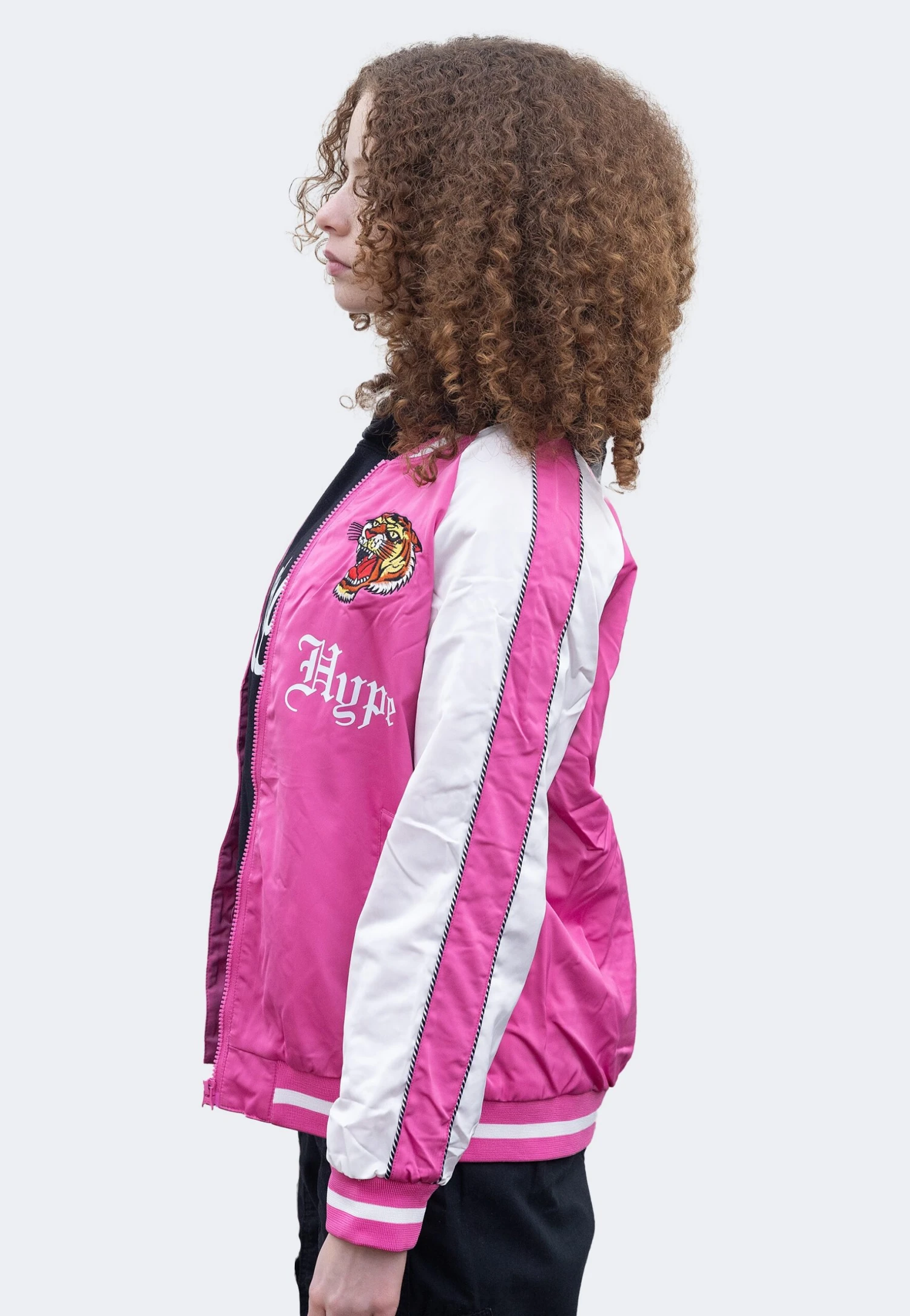 HYPE X ED HARDY GIRLS PINK TIGER SOUVENIR JACKET 14 HYPE X ED HARDY GIRLS PINK TIGER SOUVENIR JACKET - Image 12