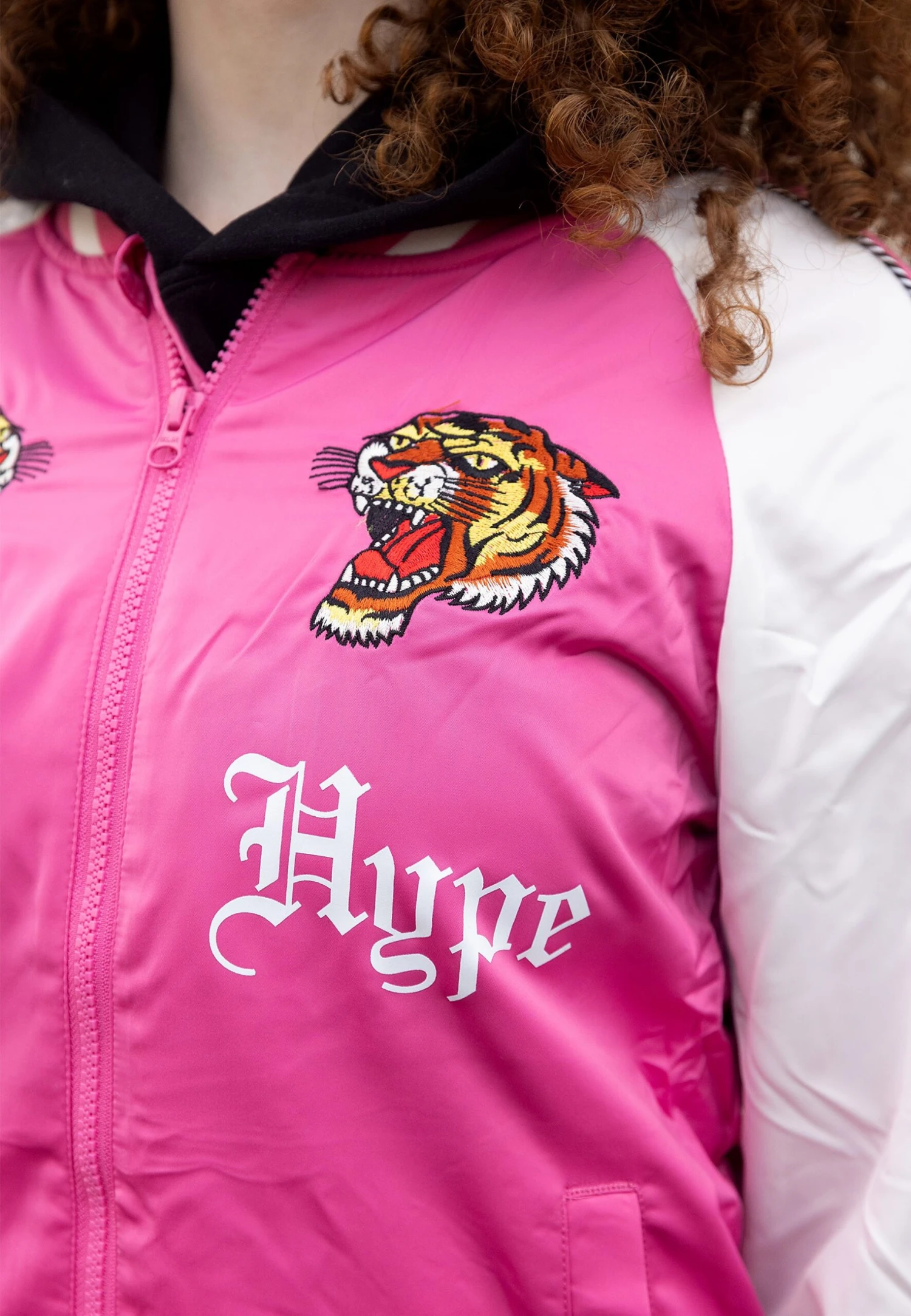 HYPE X ED HARDY GIRLS PINK TIGER SOUVENIR JACKET 16 HYPE X ED HARDY GIRLS PINK TIGER SOUVENIR JACKET - Image 14