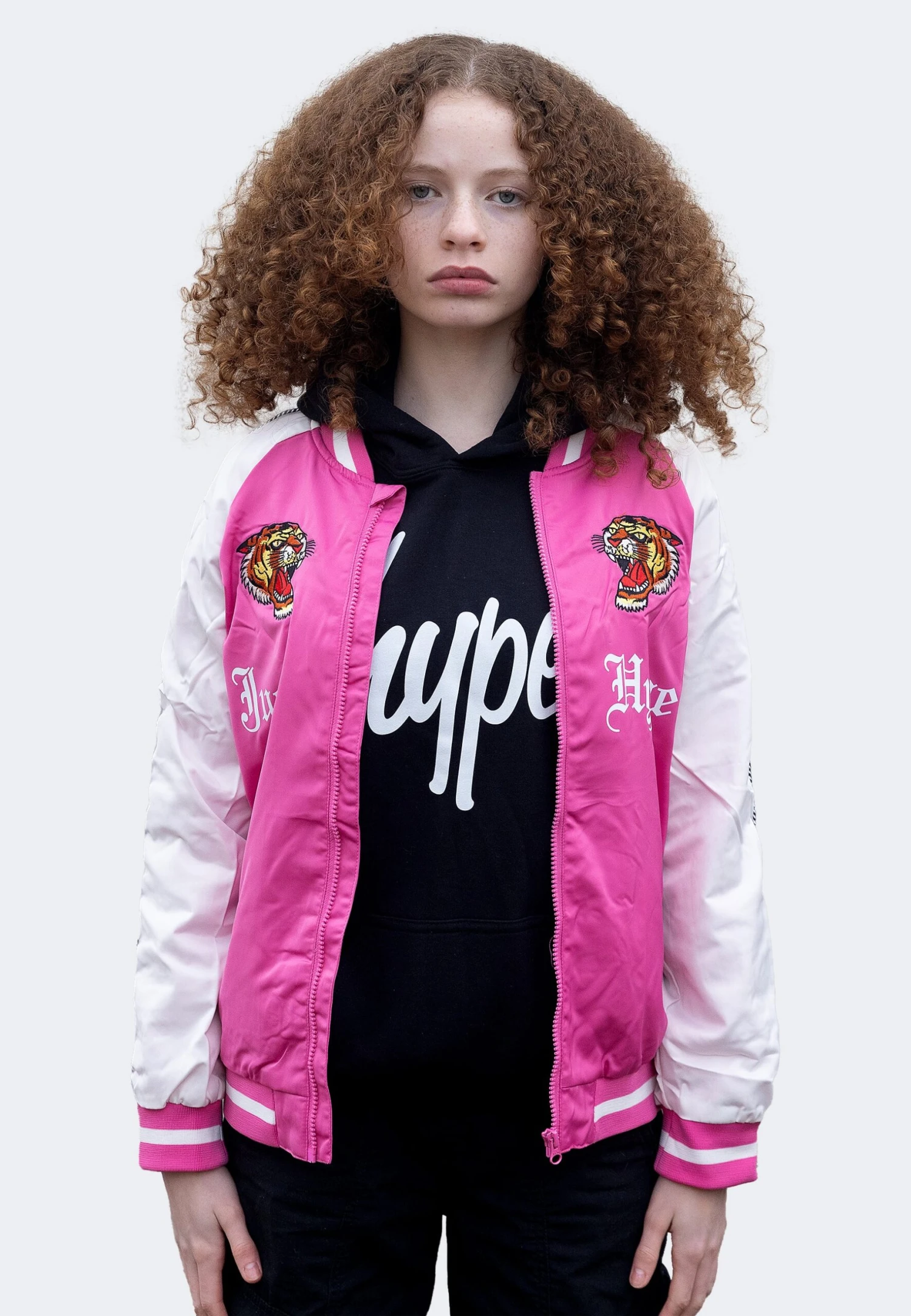 HYPE X ED HARDY GIRLS PINK TIGER SOUVENIR JACKET 12 HYPE X ED HARDY GIRLS PINK TIGER SOUVENIR JACKET - Image 10