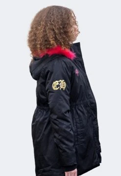 HYPE X ED HARDY GIRLS JAQUARD BLACK PARKA JACKET 29 HYPE X ED HARDY GIRLS JAQUARD BLACK PARKA JACKET -Hype CUEH 010 2 2c277673 c274 4c03 a014 e989008d3645