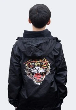 HYPE X ED HARDY BOYS LIGHTWEIGHT HOODED BLACK JACKET -Hype CUEH 011 1 f8f037ee 93c5 4da2 9eca 8e511e66b74e