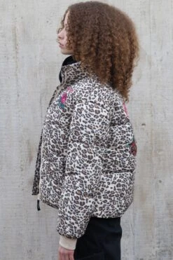 HYPE X ED HARDY GIRLS CROPPED LEOPARD MULTI JACKET -Hype CUEH 012 3