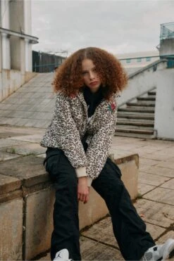 HYPE X ED HARDY GIRLS CROPPED LEOPARD MULTI JACKET -Hype CUEH 012 8