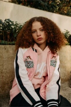 HYPE X ED HARDY GIRLS PINK JACKET FLORAL SOUVENIR JACKET -Hype CUEH 013 5