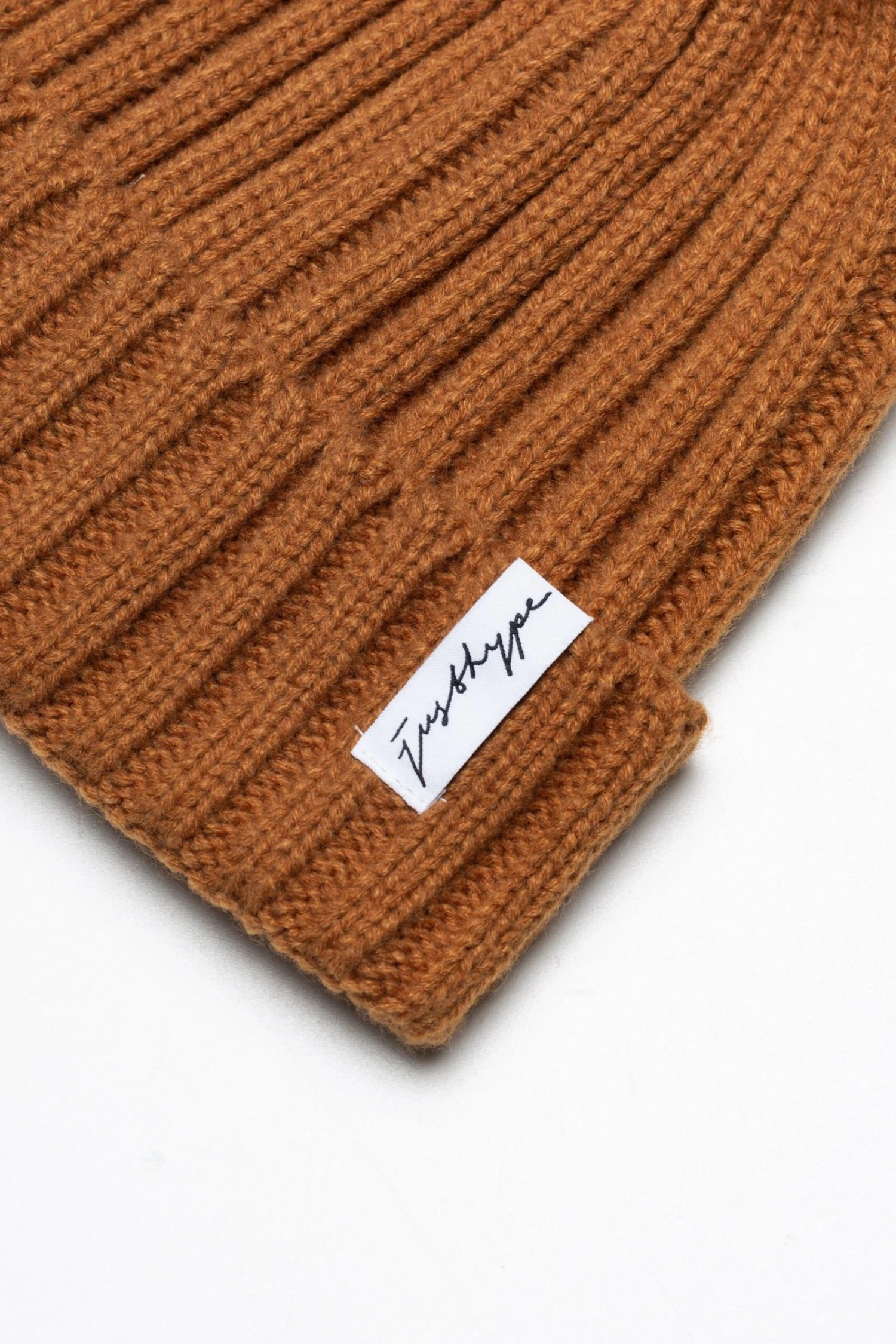 Hype. Unisex Adults Brown Bobble Beanie 4 Hype. Unisex Adults Brown Bobble Beanie - Image 2