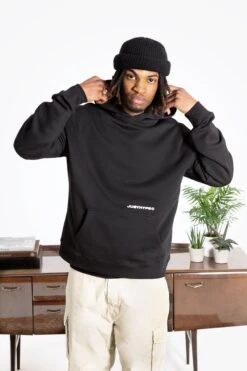 HYPE ADULTS BLACK WORLDWIDE HOODIE