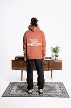 HYPE ADULTS BROWN WORLDWIDE HOODIE -Hype DTLR 006 3