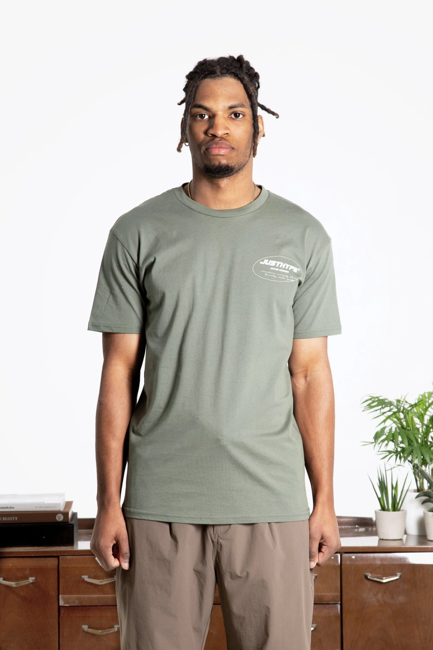 HYPE ADULTS KHAKI OVAL T-SHIRT 3 HYPE ADULTS KHAKI OVAL T-SHIRT