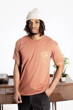 HYPE ADULTS BROWN PALM T-SHIRT