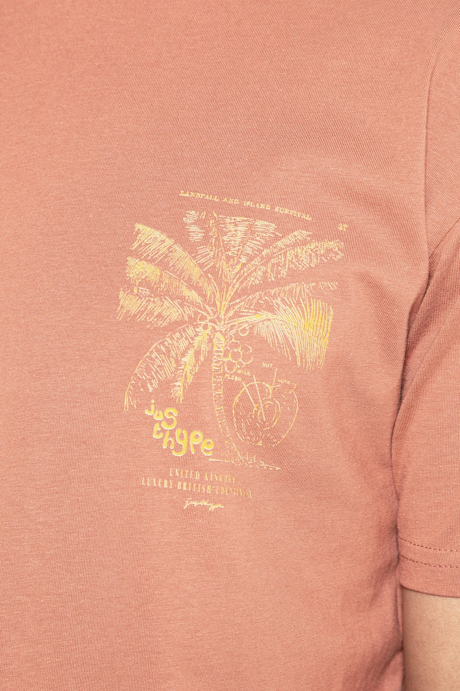 HYPE ADULTS BROWN PALM T-SHIRT 7 HYPE ADULTS BROWN PALM T-SHIRT - Image 5