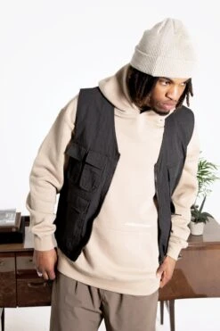 HYPE ADULTS ECRU WORLDWIDE HOODIE