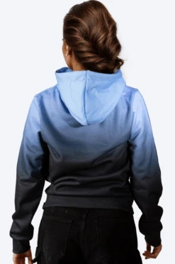 HYPE WOMENS SEA FOAM FADE SCRIBBLE PULLOVER HOODIE -Hype Elq719xn7gYTlJ4JpB fmA