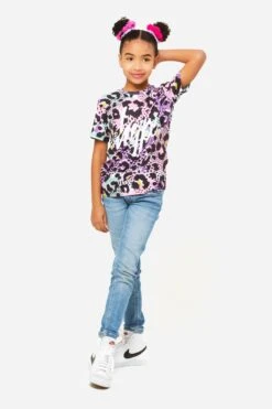 HYPE CHIC ANIMAL GIRLS T-SHIRT -Hype GIRLQ1HYP19 1