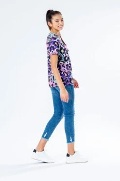 HYPE CHIC ANIMAL GIRLS T-SHIRT -Hype GIRLQ1HYP19fullback