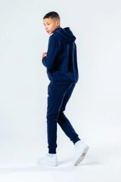 HYPE NAVY SCRIPT KIDS TRACKSUIT -Hype HPKTC1fullbackboy
