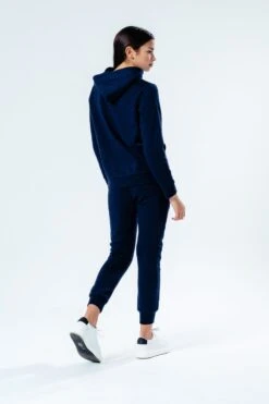 HYPE NAVY SCRIPT KIDS TRACKSUIT -Hype HPKTC1fullbackgirl