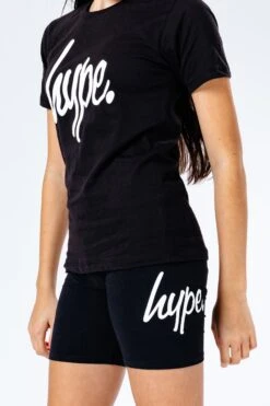 HYPE BLACK GIRLS T-SHIRT & CYCLE SHORTS SET -Hype HYPCYCLESHORTSET002detail4
