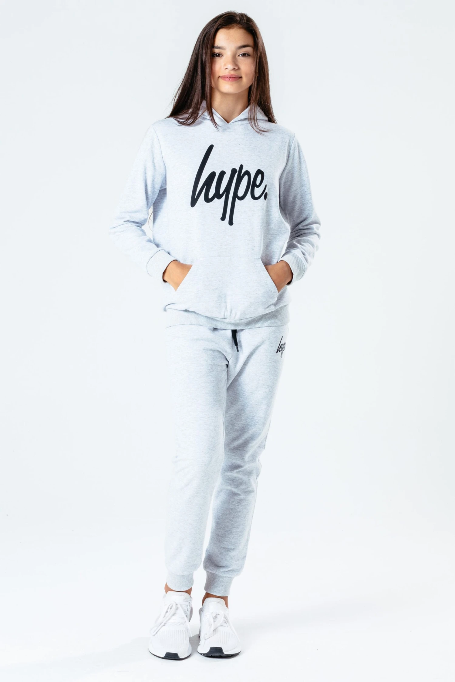 HYPE LIGHT GREY SCRIPT KIDS TRACKSUIT 4 HYPE LIGHT GREY SCRIPT KIDS TRACKSUIT - Image 2
