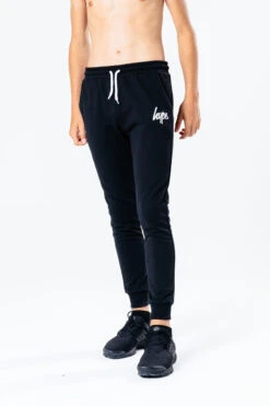 HYPE BLACK SCRIPT KIDS TRACKSUIT -Hype HYPHOODSET002 4