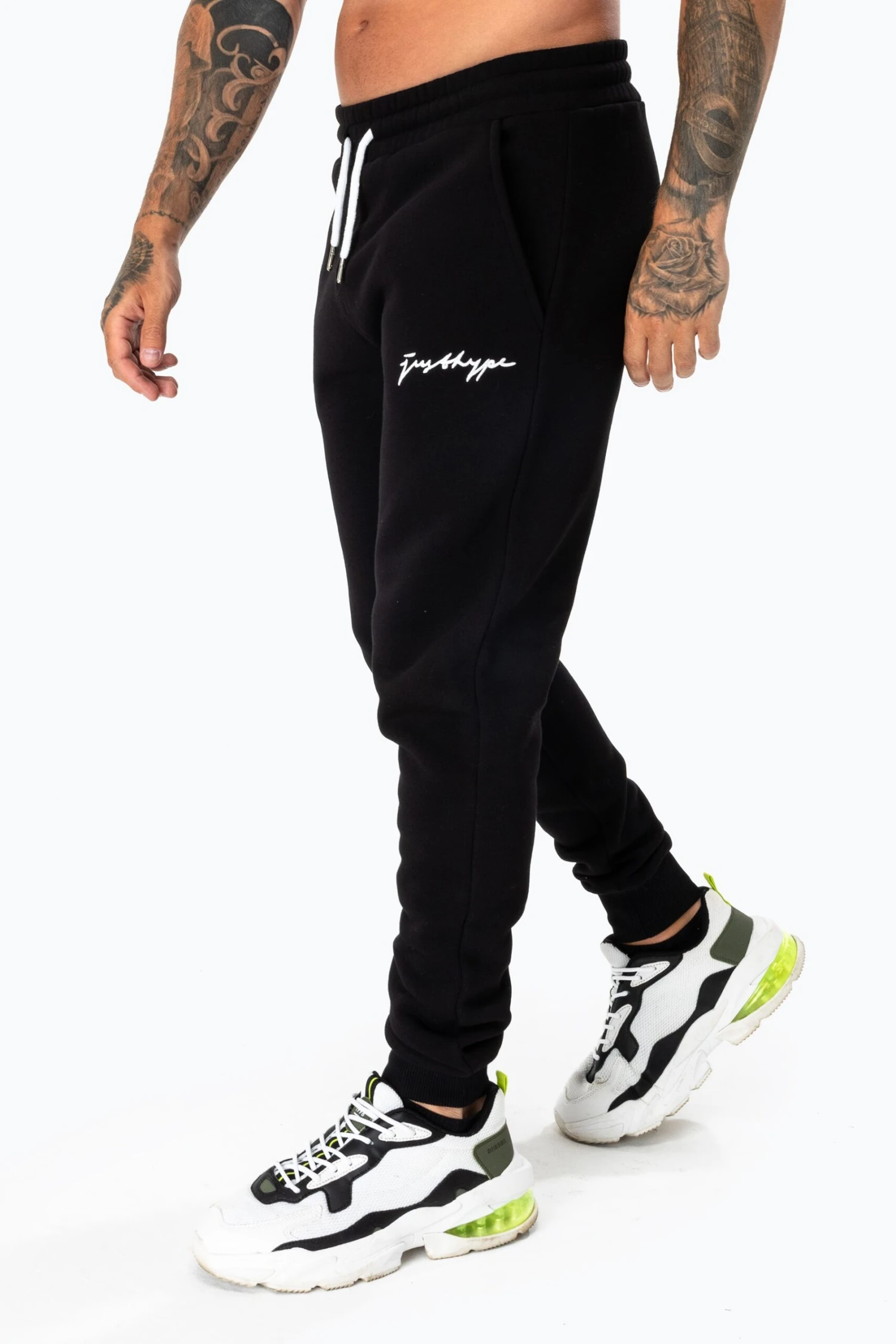 HYPE BLACK SCRIBBLE LOGO MEN'S JOGGERS 3 HYPE BLACK SCRIBBLE LOGO MEN'S JOGGERS