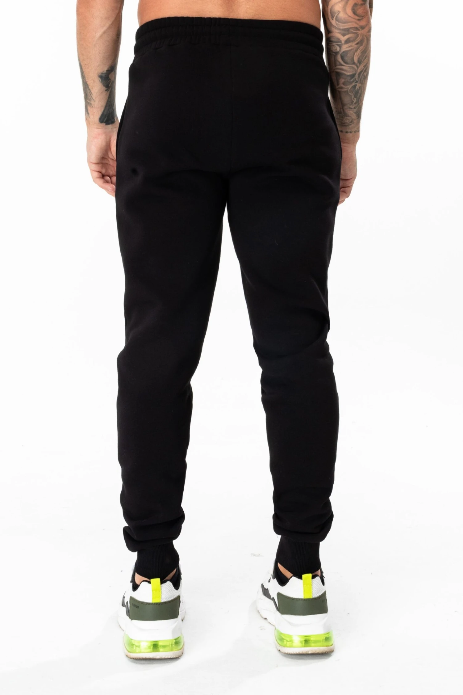 HYPE BLACK SCRIBBLE LOGO MEN'S JOGGERS 4 HYPE BLACK SCRIBBLE LOGO MEN'S JOGGERS - Image 2