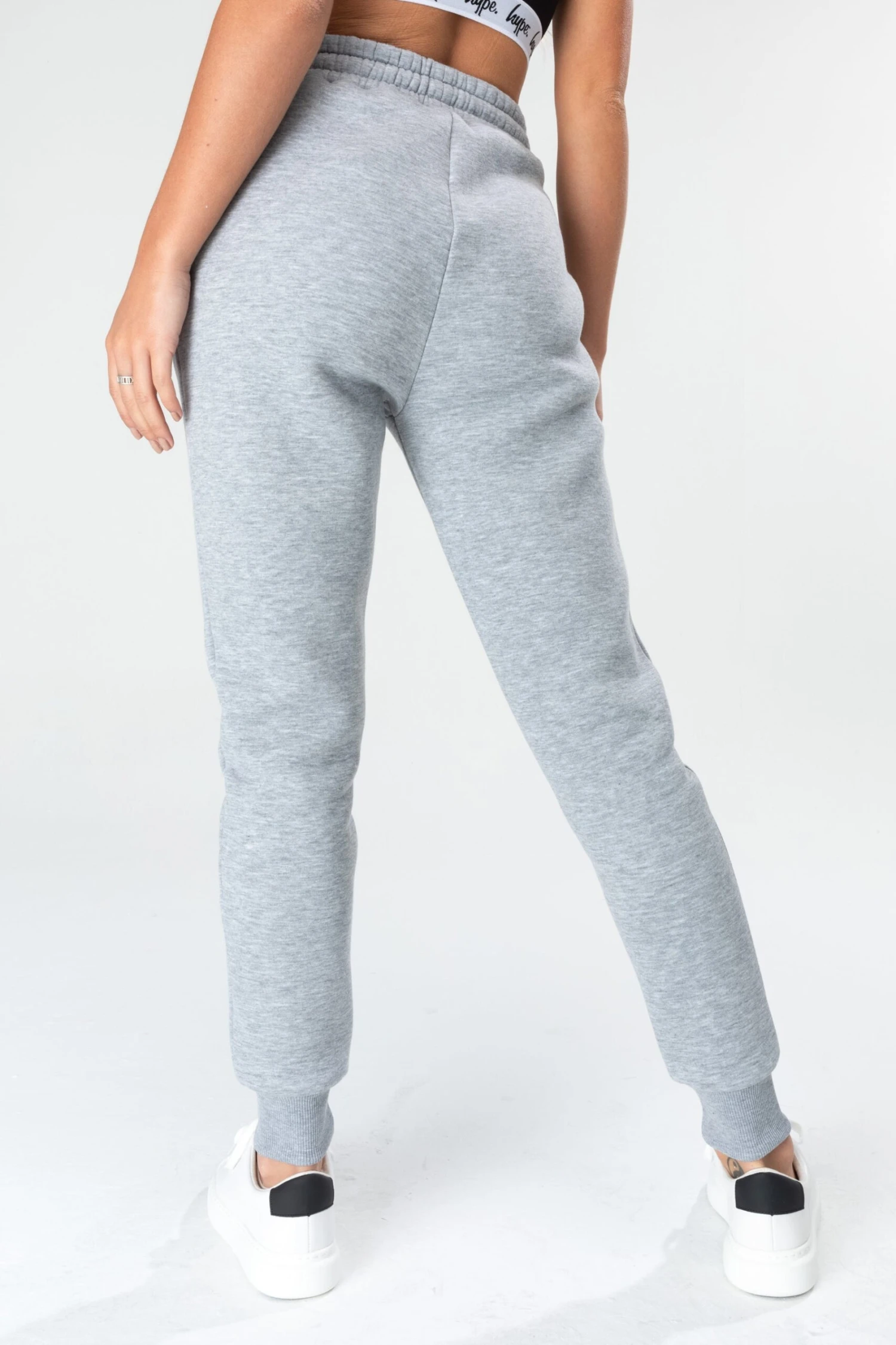 HYPE GREY SCRIBBLE LOGO WOMEN'S JOGGERS 4 HYPE GREY SCRIBBLE LOGO WOMEN'S JOGGERS - Image 2