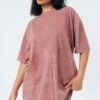 Hype. Brown Vintage Women's Boxy Fit T-Shirt