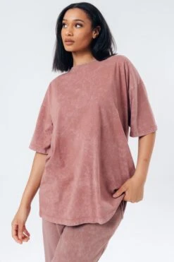 Hype. Brown Vintage Women's Boxy Fit T-Shirt