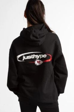 NFL X HYPE ADULTS BLACK KANSAS CITY CHIEFS HOODIE 17 NFL X HYPE ADULTS BLACK KANSAS CITY CHIEFS HOODIE -Hype NFL021womens 1