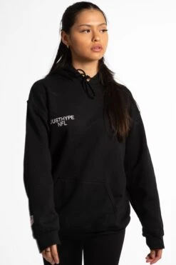 NFL X HYPE ADULTS BLACK NATIONAL FOOTBALL LEAGUE HOODIE -Hype NFL030womens