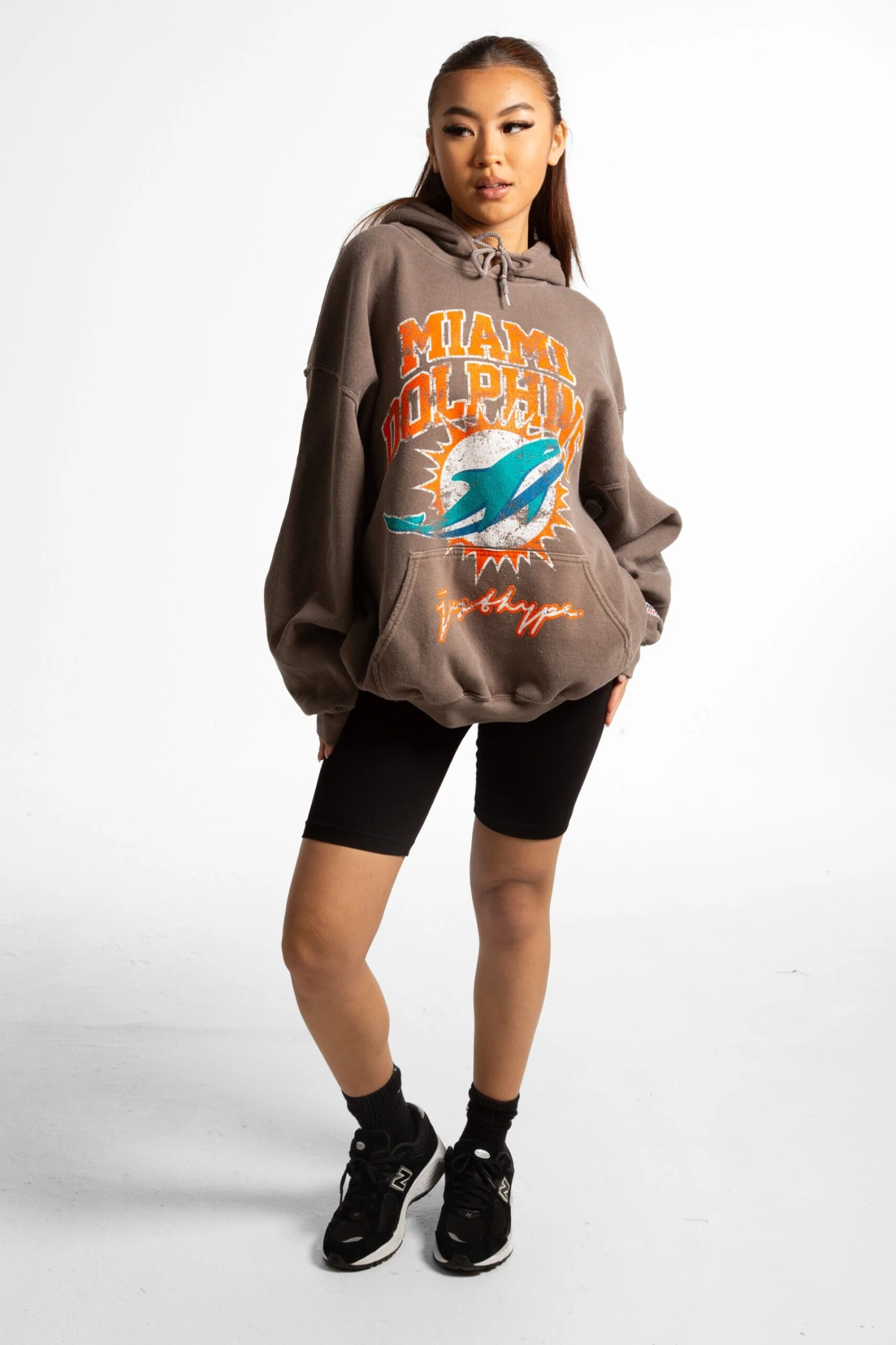 NFL X HYPE ADULTS BROWN MIAMI DOLPHINS HOODIE 10 NFL X HYPE ADULTS BROWN MIAMI DOLPHINS HOODIE - Image 8