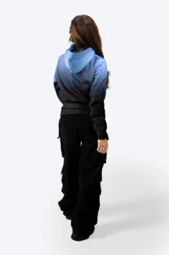 HYPE WOMENS SEA FOAM FADE SCRIBBLE PULLOVER HOODIE -Hype PkqYs374hIXT4NypsQHQ6Q