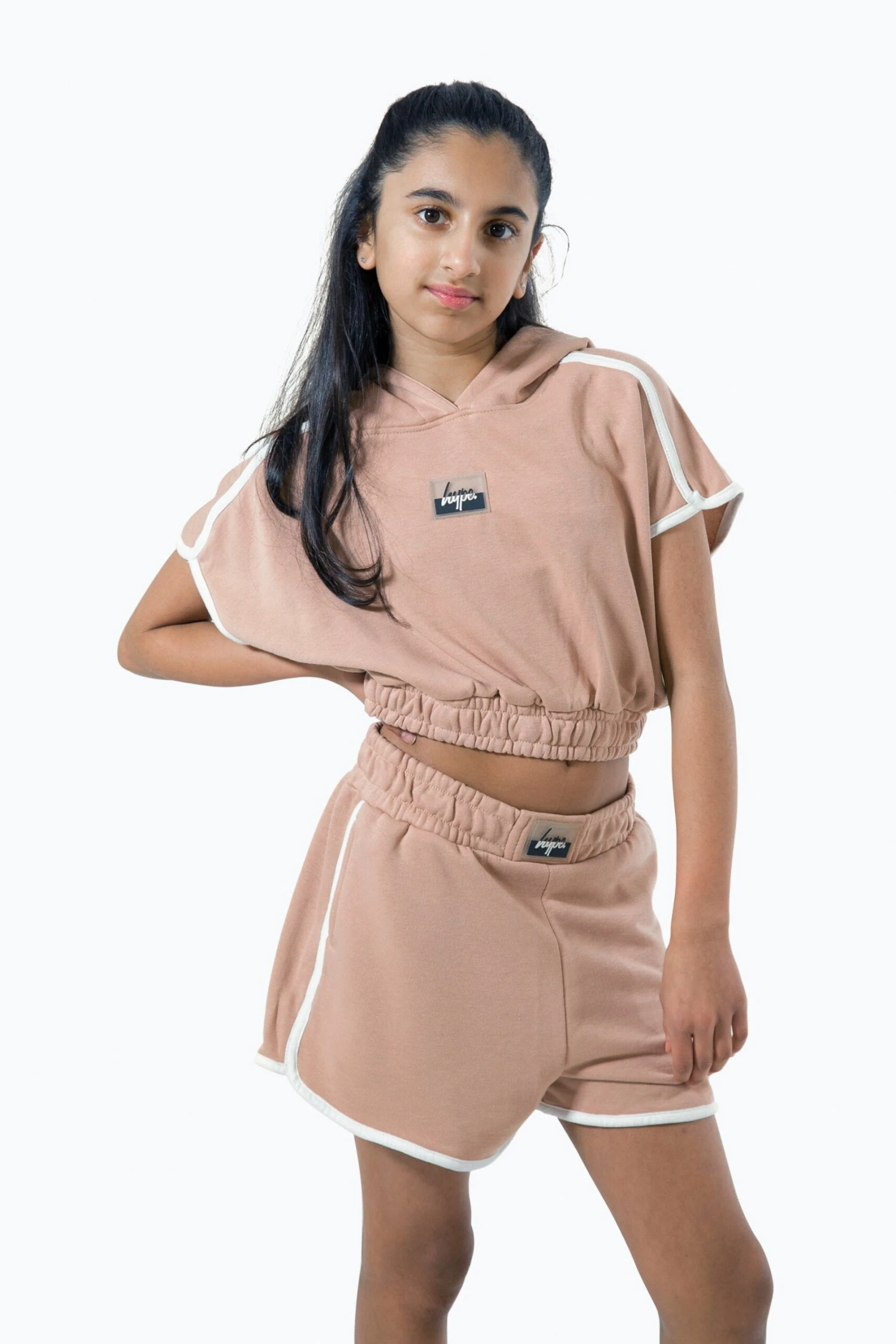 HYPE GIRLS PINK SCRIPT SLEEVELESS HOODIE 3 HYPE GIRLS PINK SCRIPT SLEEVELESS HOODIE