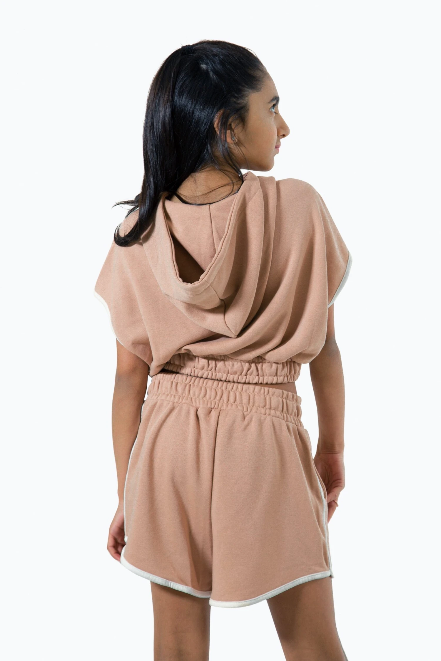 HYPE GIRLS PINK SCRIPT SLEEVELESS HOODIE 5 HYPE GIRLS PINK SCRIPT SLEEVELESS HOODIE - Image 3