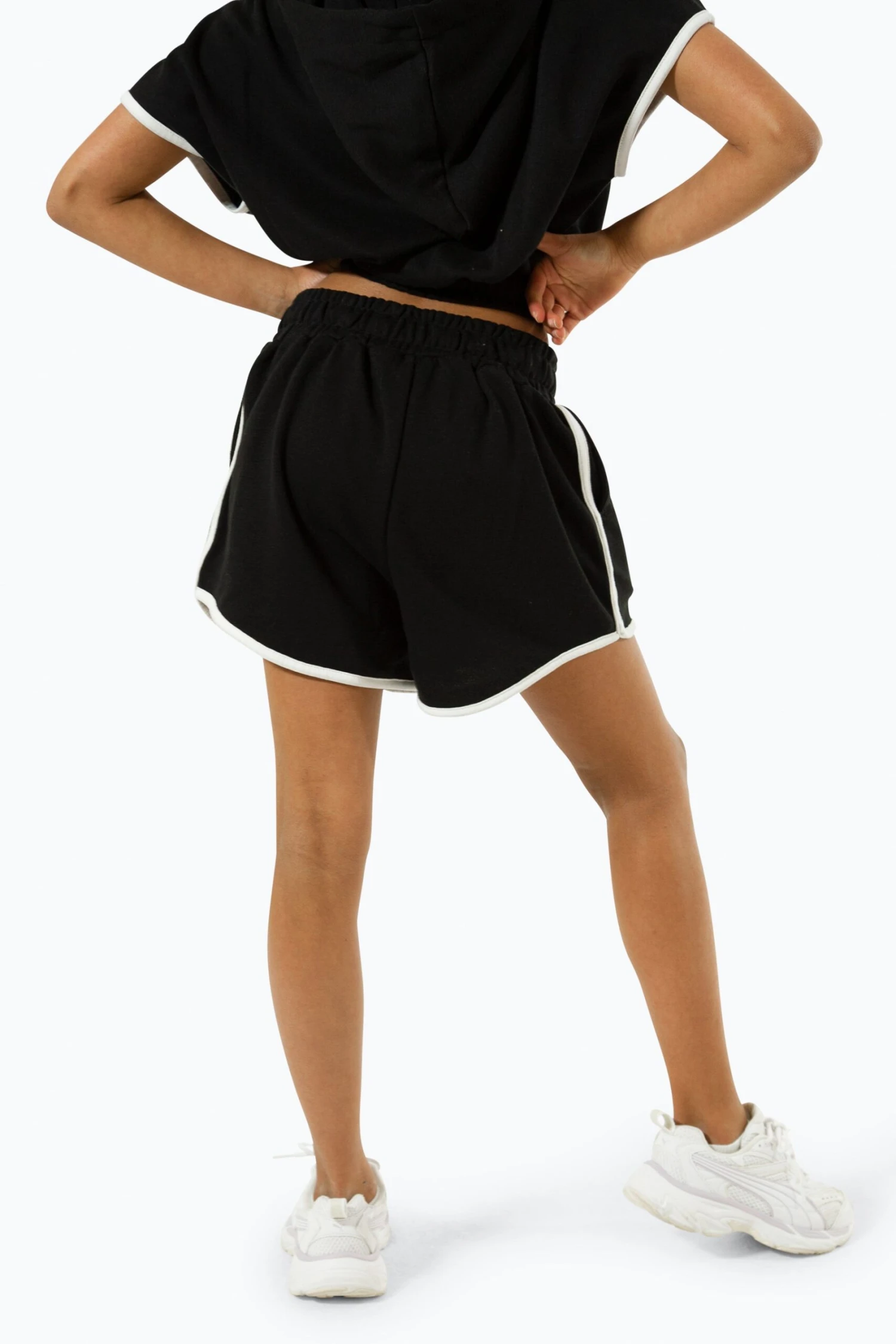 HYPE GIRLS BLACK SCRIPT SHORTS 4 HYPE GIRLS BLACK SCRIPT SHORTS - Image 2