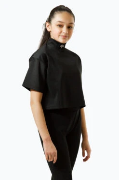 HYPE GIRLS BLACK SCRIPT T-SHIRT