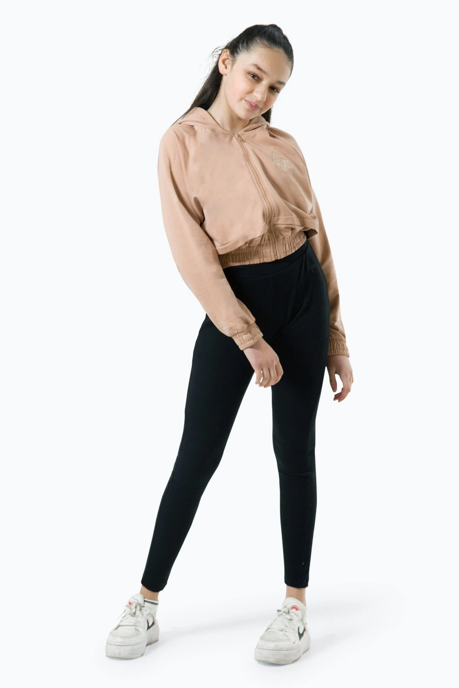 HYPE GIRLS PINK SCRIPT ZIP THROUGH HOODIE 4 HYPE GIRLS PINK SCRIPT ZIP THROUGH HOODIE - Image 2