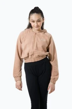 HYPE GIRLS PINK SCRIPT ZIP THROUGH HOODIE